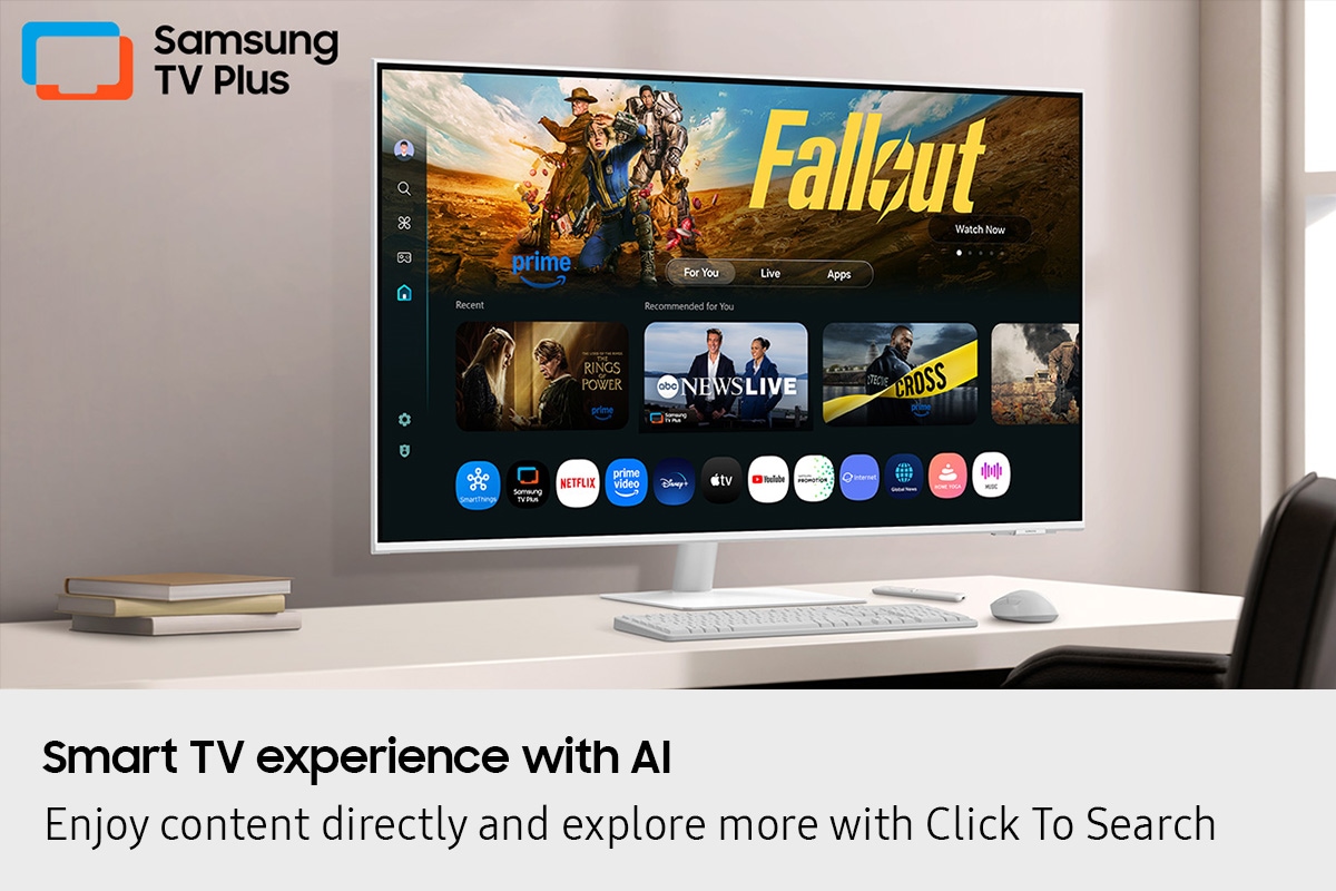 43" Smart Monitor M7 M70F 4K Samsung Vision AI
