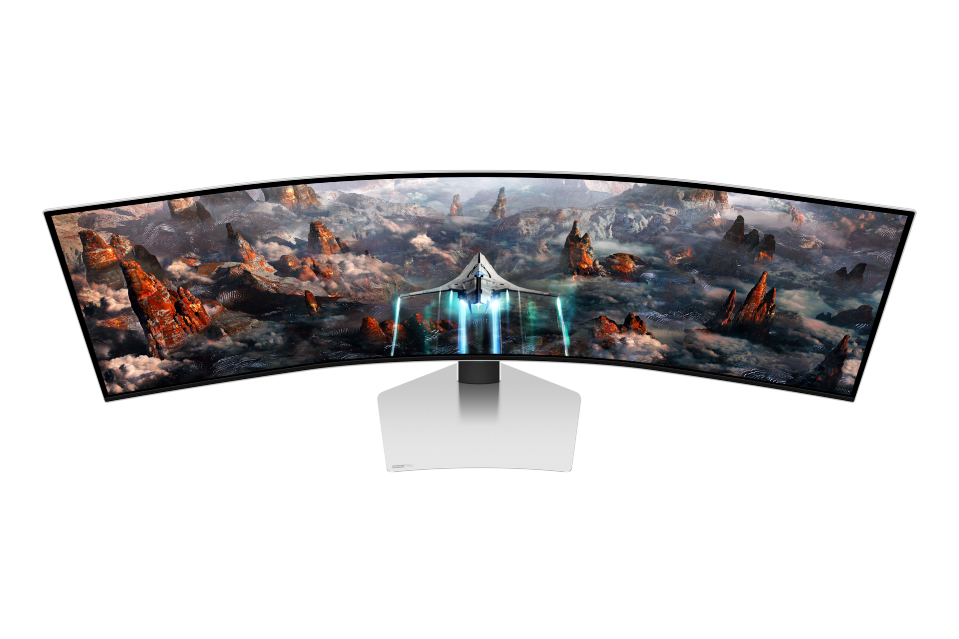49" Odyssey OLED G9 G93SC Front-Over Light Gray 