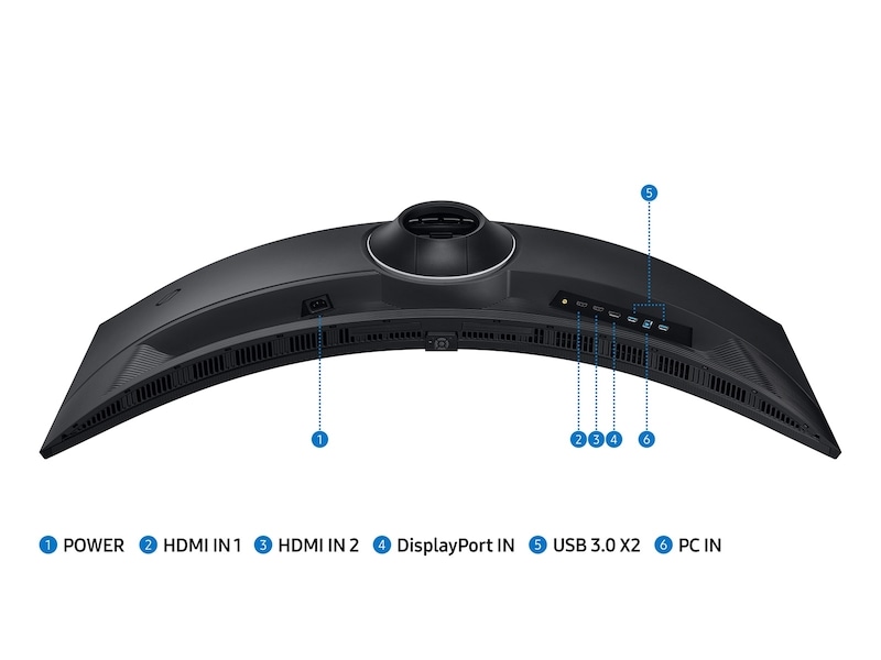 49" Odyssey G9 G95C DQHD 240Hz 1ms(GtG) DisplayHDR 1000 Curved Gaming Monitor Black