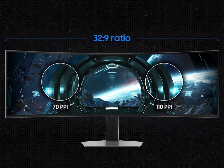 49 Odyssey OLED G9 G93SD DQHD 240Hz Gaming Monitor Silver
