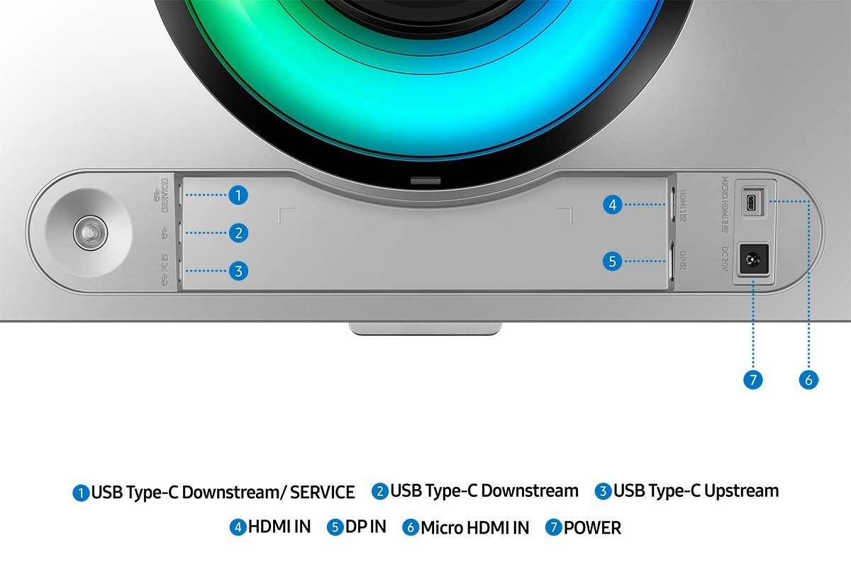 49 Odyssey OLED G9 G93SD DQHD 240Hz Gaming Monitor Silver