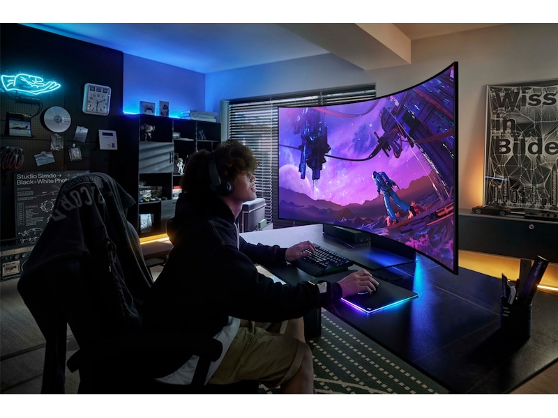 55” Odyssey Ark 4K UHD 165Hz 1ms Quantum Mini-LED Curved Gaming Screen