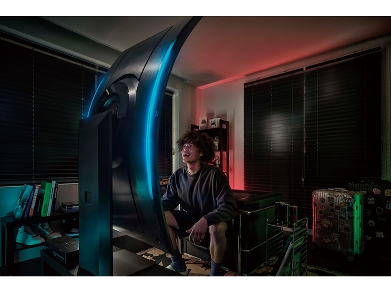 55” Odyssey Ark 4K UHD 165Hz 1ms Quantum Mini-LED Curved Gaming Screen