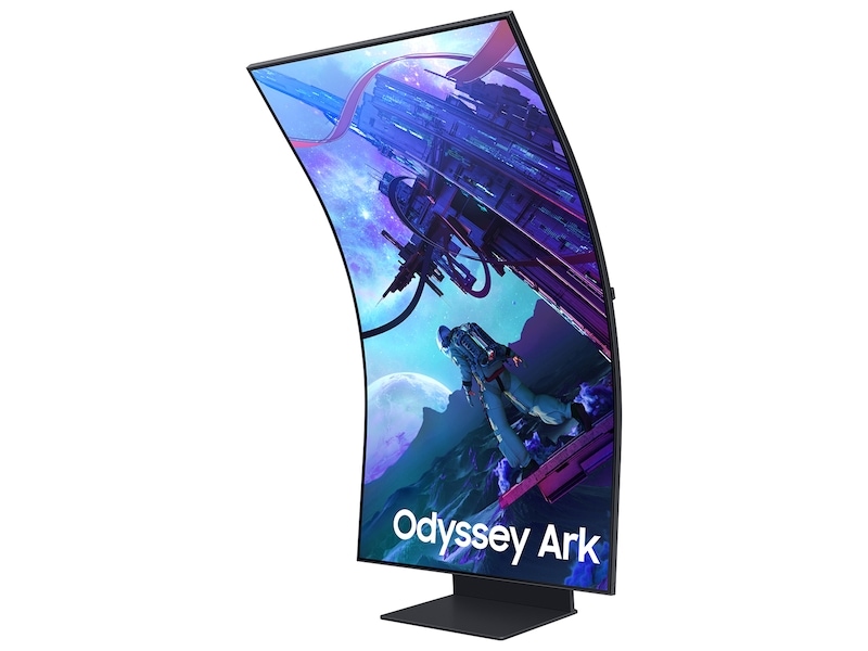 55" Odyssey Ark 2nd Gen. 4K UHD 165Hz 1ms(GtG) Quantum Mini-LED Curved Gaming Screen R-Perspective-Horizontal Black 