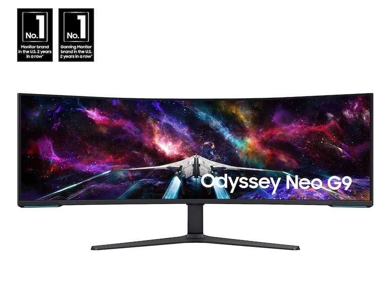 57" Odyssey Neo G9 Dual 4K UHD Quantum Mini-LED 240Hz 1ms(GtG) HDR 1000 Curved Gaming Monitor White