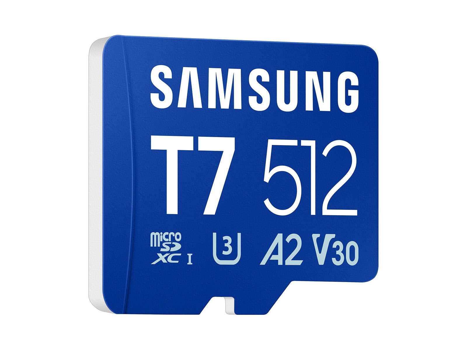 512GB T7 microSDXC Card UHS-I Blue - l - perspective