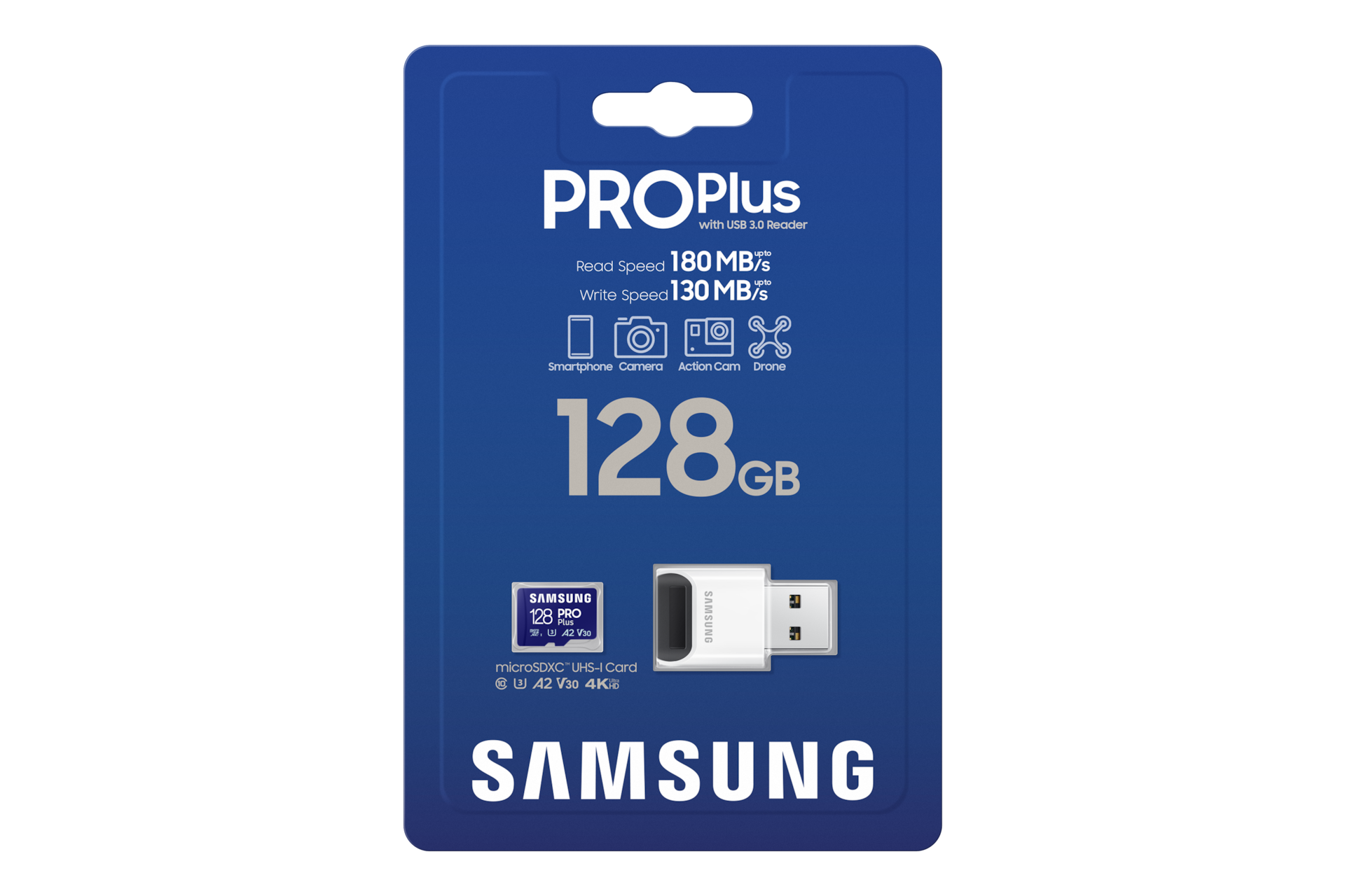 PRO Plus microSD Card PKG-Front Blue