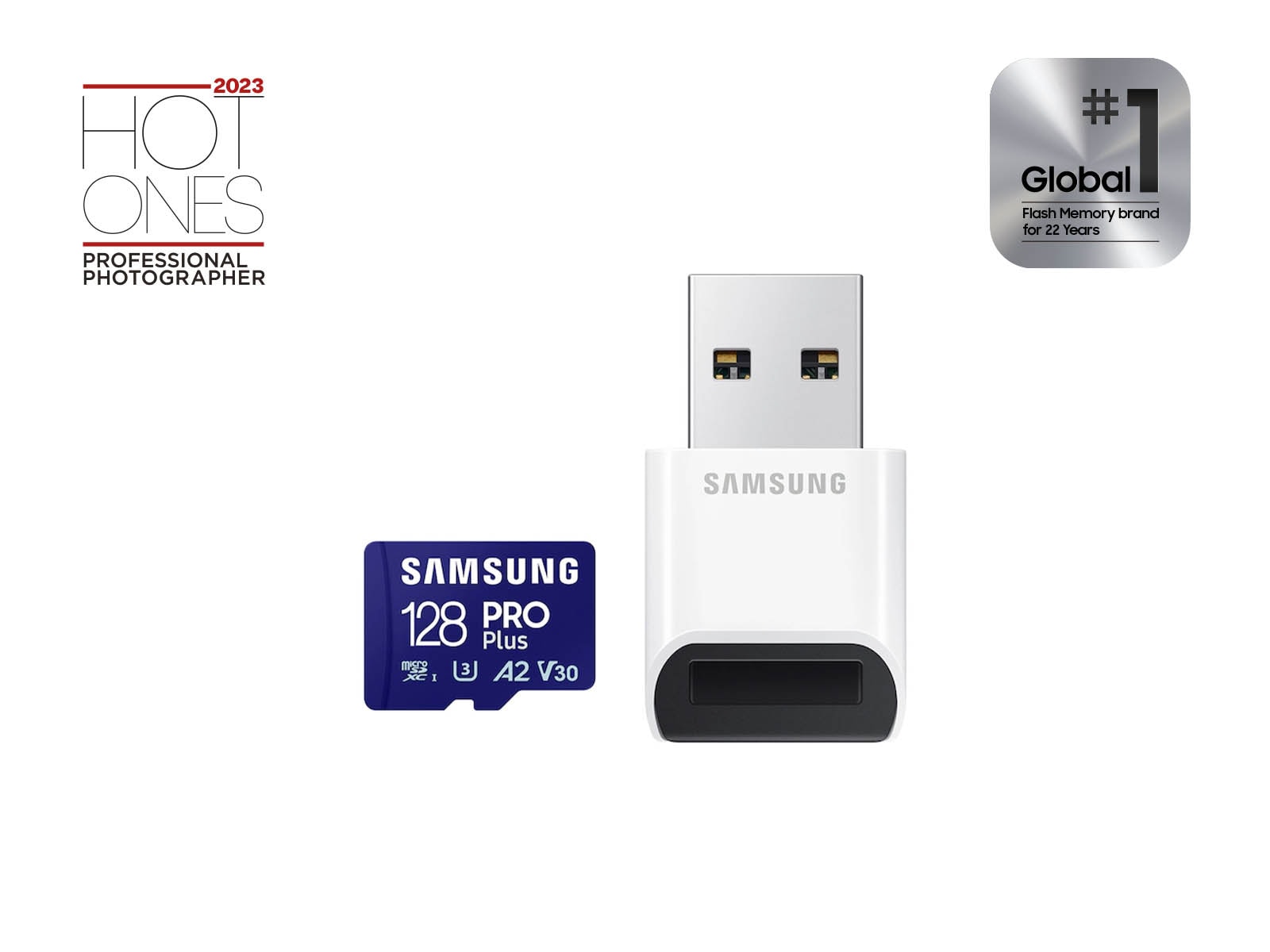 PRO Plus 128 GB microSDXC Card UHS-I + Reader