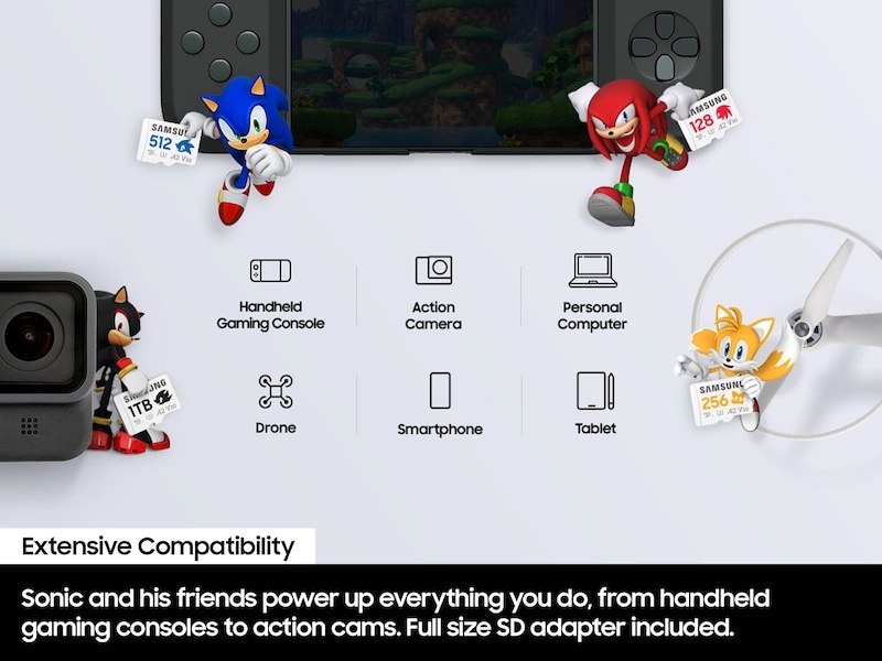 PRO Plus Sonic the Hedgehog™ + Adapter microSDXC 512GB