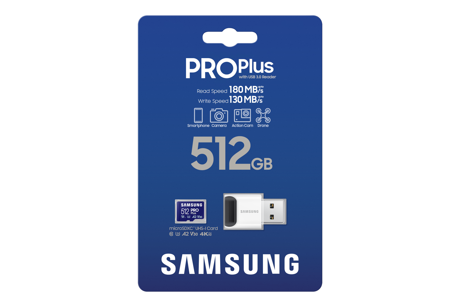 PRO Plus microSD Card PKG-Front Blue 