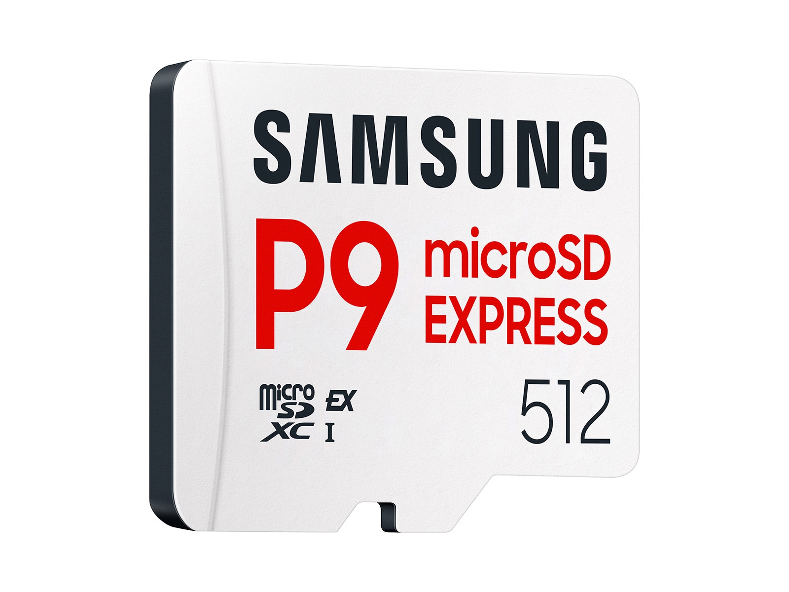 Samsung P9 512GB MicroSD Express Memory Card Size View