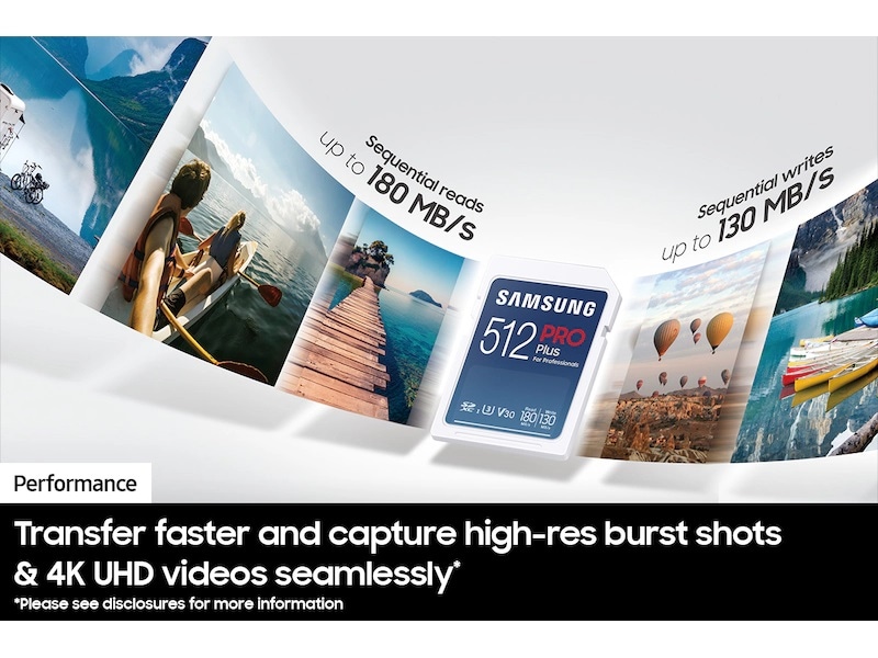 PRO Plus 256 GB Full Size SDXC Card UHS-I White