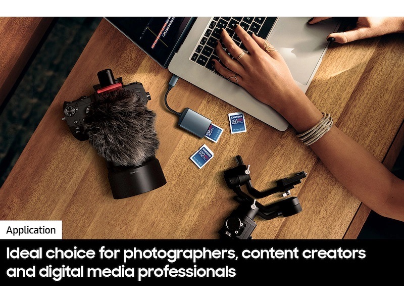 PRO Plus + Reader Full Size SDXC Card 256GB White