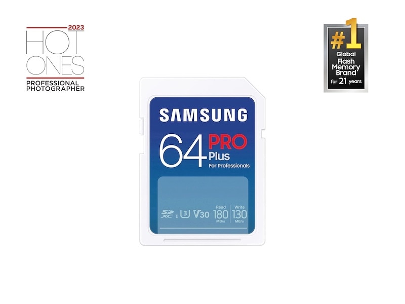 PRO Plus 64 GB Full Size SDXC Card UHS-I White
