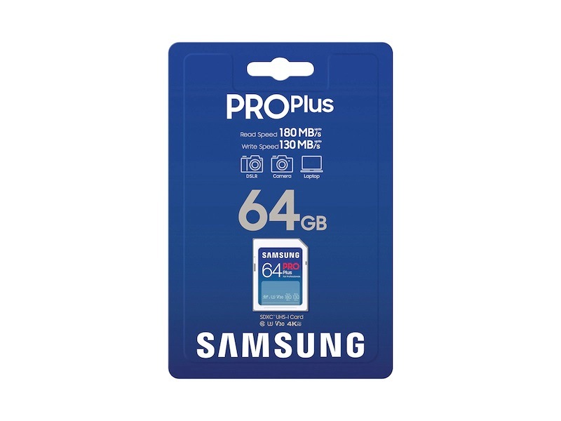 PRO Plus 64 GB Full Size SDXC Card UHS-I White