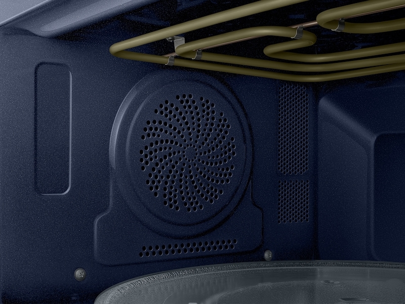 1.2 cu. ft. Countertop Microwave with Power Convection in Black Glass Detail-Grill Black 