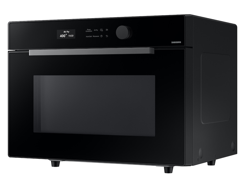 1.2 cu. ft. Countertop Microwave with Power Convection in Black Glass Detail Black 