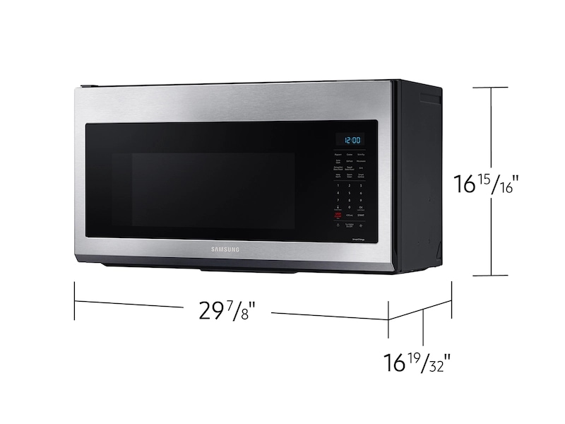 1.7 cu ft. Smart Over-the-Range Microwave with Convection & Slim Fry™ in Stainless Steel