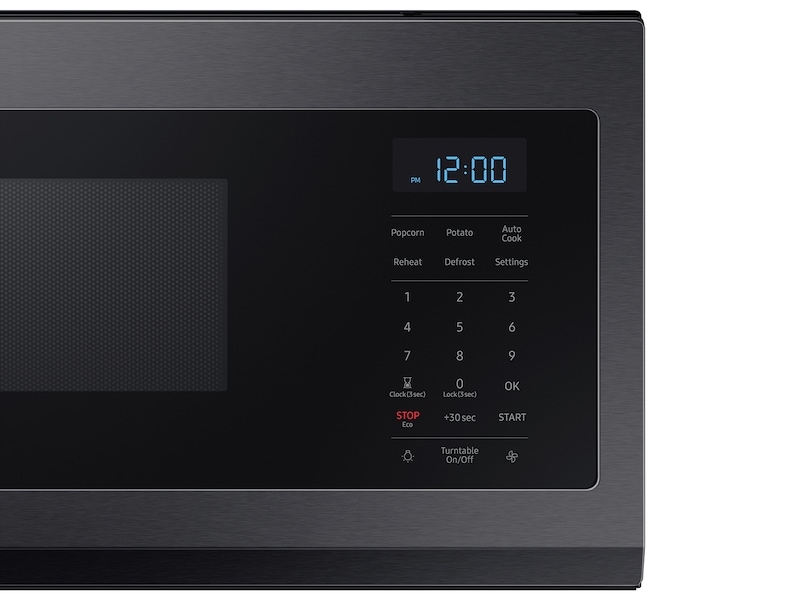 1.1 cu. ft. Smart SLIM Over-the-Range Microwave with 400 CFM Hood Ventilation, Wi-Fi & Voice Control in Black Stainless Steel