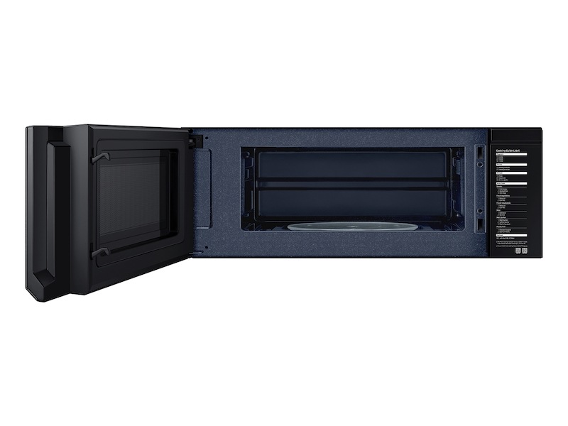 1.1 cu. ft. Smart SLIM Over-the-Range Microwave with 400 CFM Hood Ventilation, Wi-Fi & Voice Control in Black Stainless Steel