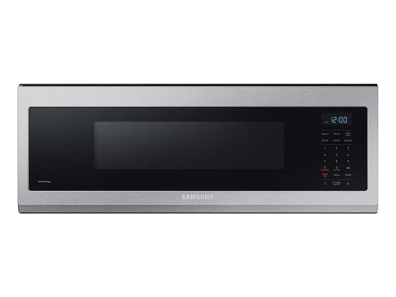 1.1 cu. ft. Smart SLIM Over-the-Range Microwave with 400 CFM Hood Ventilation, Wi-Fi &amp; Voice Control in Stainless Steel