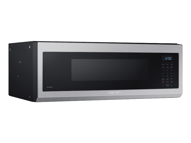 1.1 cu. ft. Smart SLIM Over-the-Range Microwave with 400 CFM Hood Ventilation, Wi-Fi &amp; Voice Control Detail1 Silver 