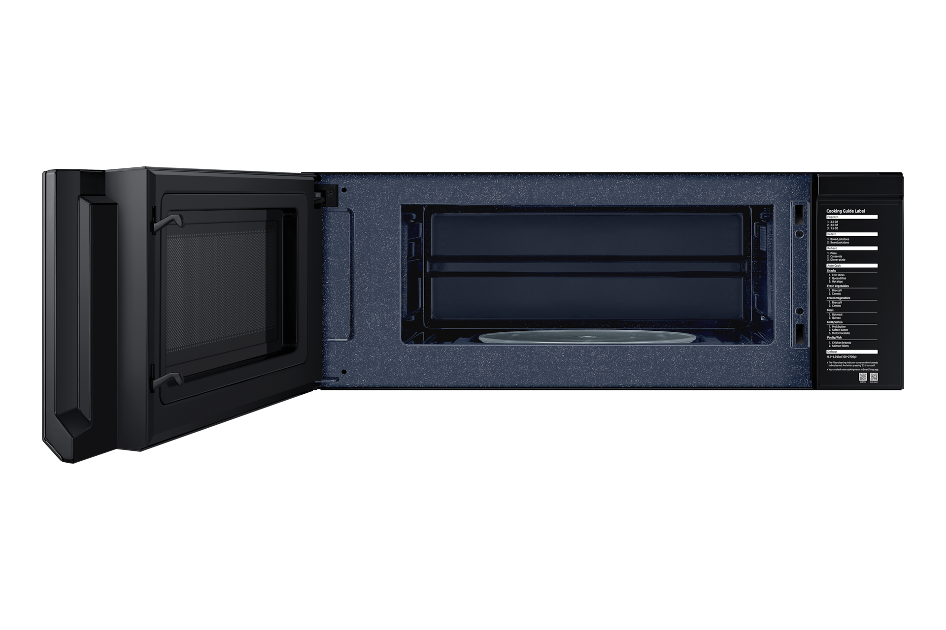 1.1 cu. ft. Slim OTR with Slim OTR (Space-saving design) Front-Open Black 