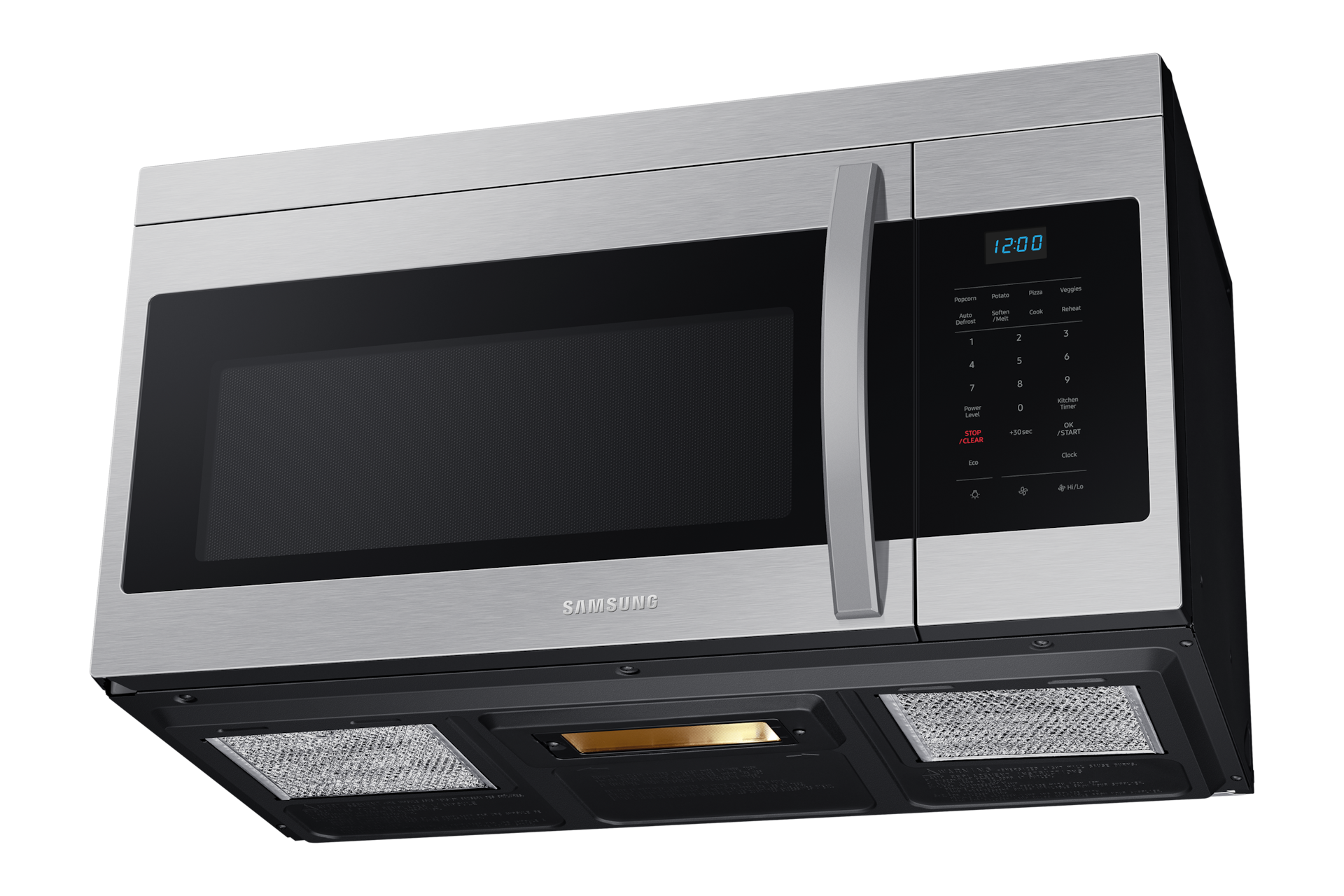 1.6 cu. ft. Over-the-Range Microwave with Auto Cook in Stainless Steel R-Perspective-Low Silver 