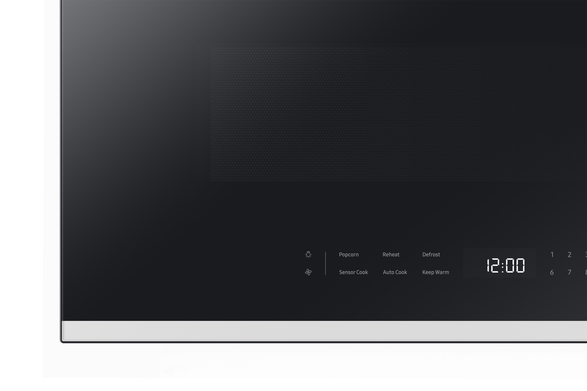 Bespoke 2.1 cu. ft. Over-the-Range Microwave with Edge to Edge Glass Display in White Glass