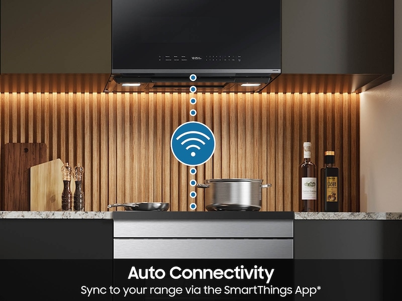 Bespoke 2.1 cu. ft. Over-the-Range Microwave with Auto Dimming Glass Touch Controls in Fingerprint Resistant Stainless Steel Stainless Steel