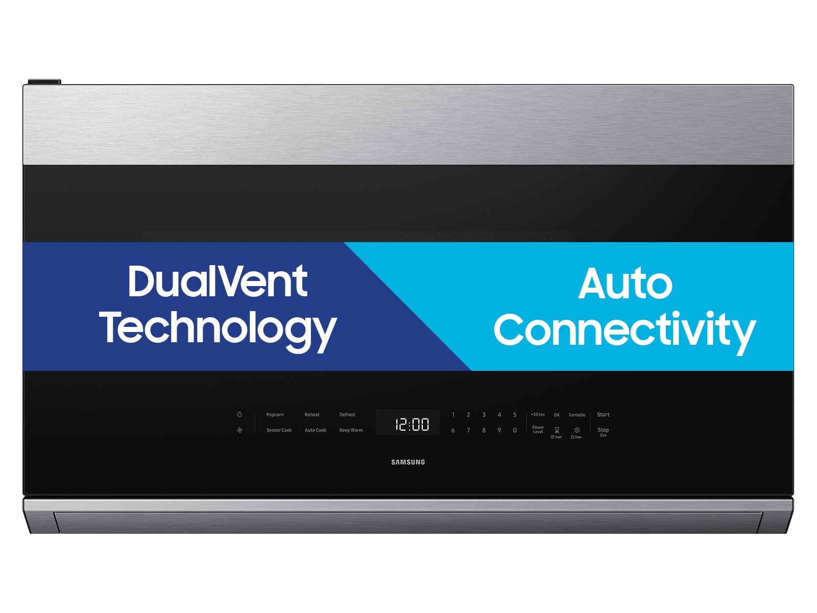 Bespoke Over the Range Microwave with Dual Vent Technology Black