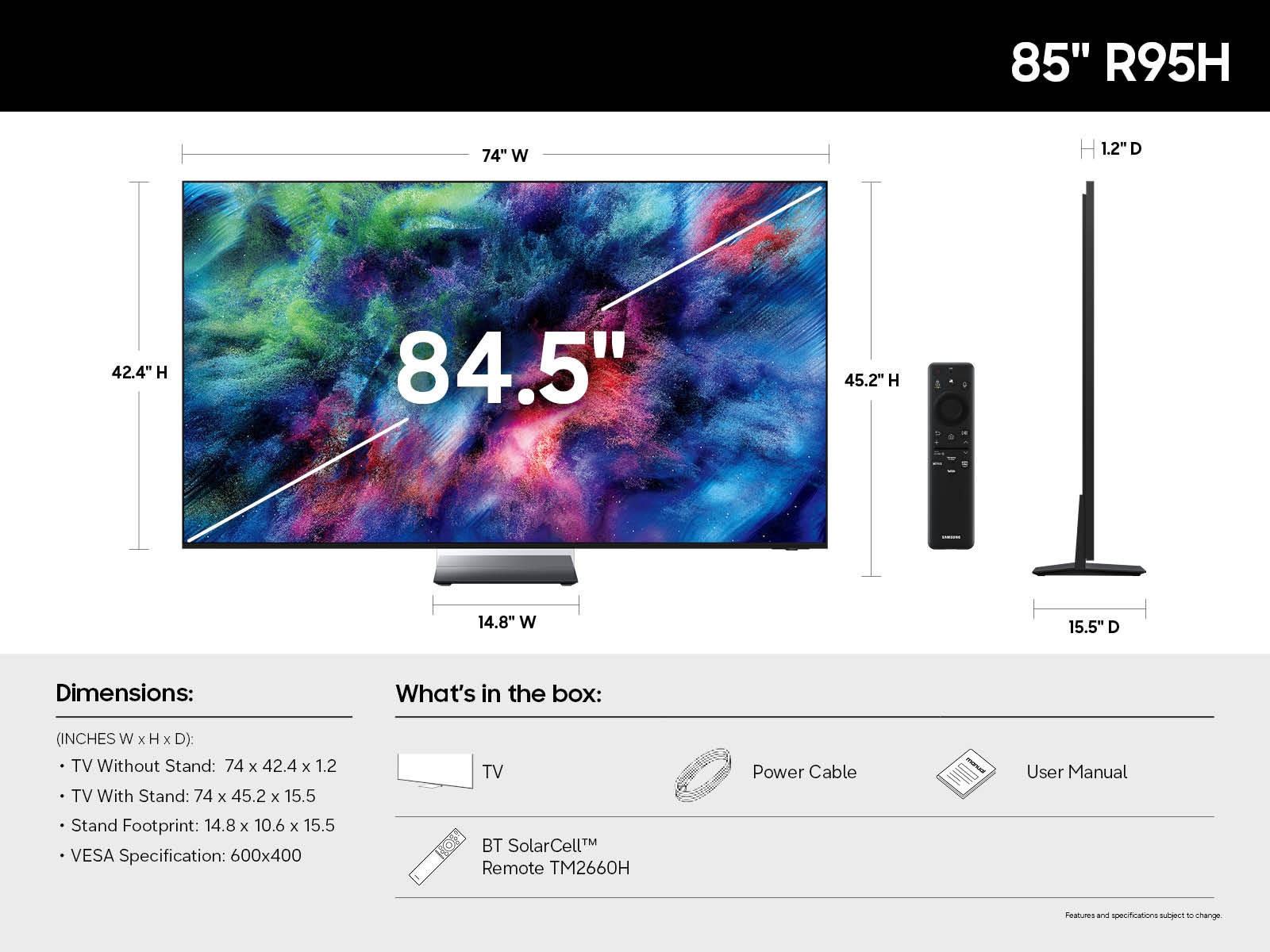 A visualization of the difference Samsung Micro RGB HDR Pro technology makes in an aquatic scene on the Micro RGB R95H.