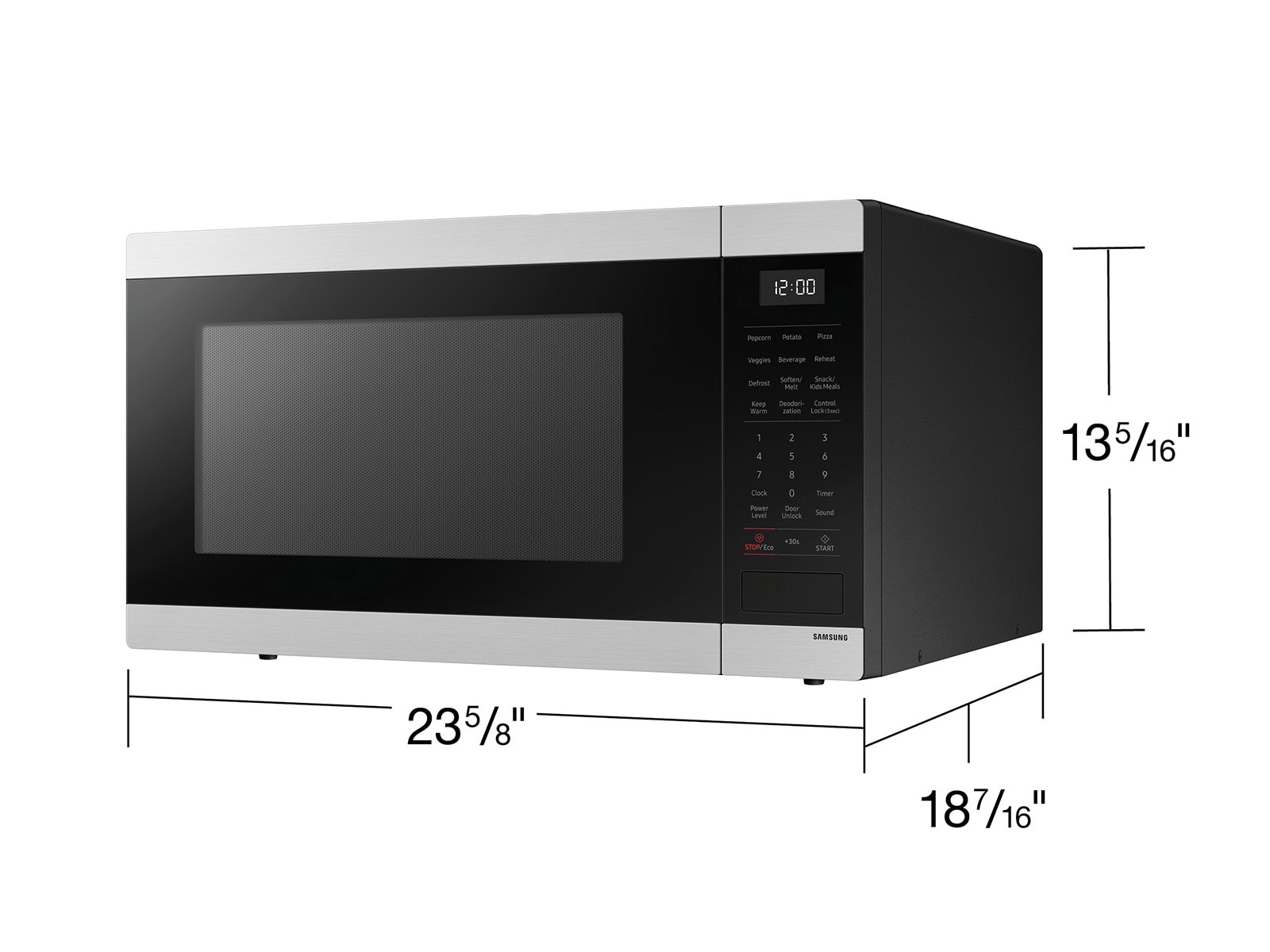 MW8000M Solo MWO with 1.9 cu.ft. Capacity and Sensor Cook Matte Black Stainless Steel