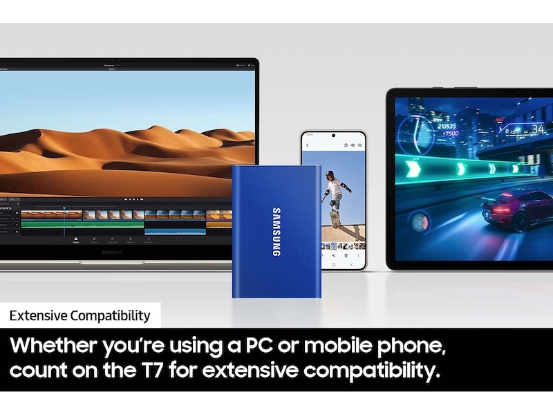 Thumbnail image of Portable SSD T7 1 TB USB 3.2 Gen 1 (Blue)