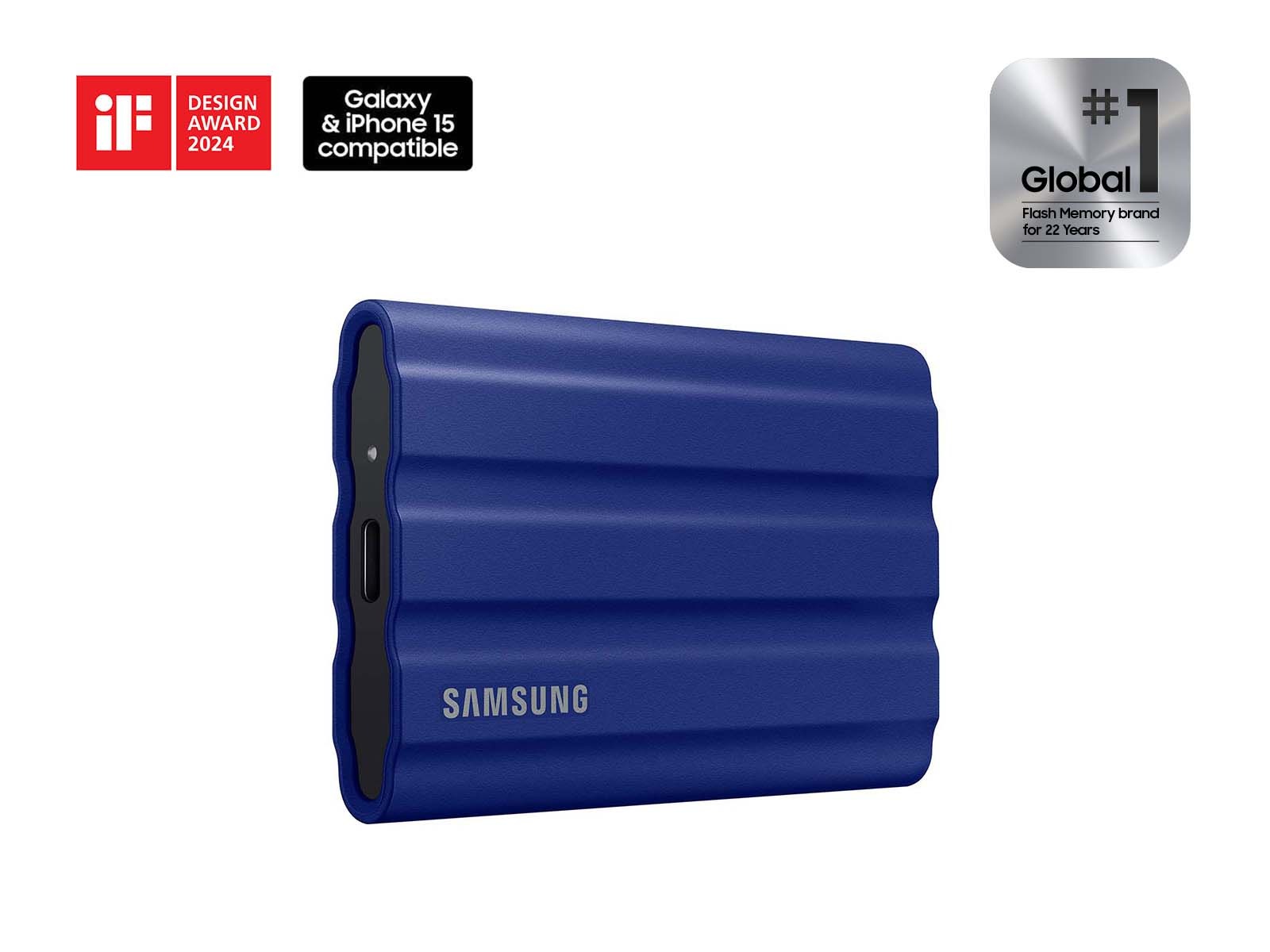 Thumbnail image of Portable SSD T7 Shield 1 TB USB 3.2 Gen 2 (Blue)