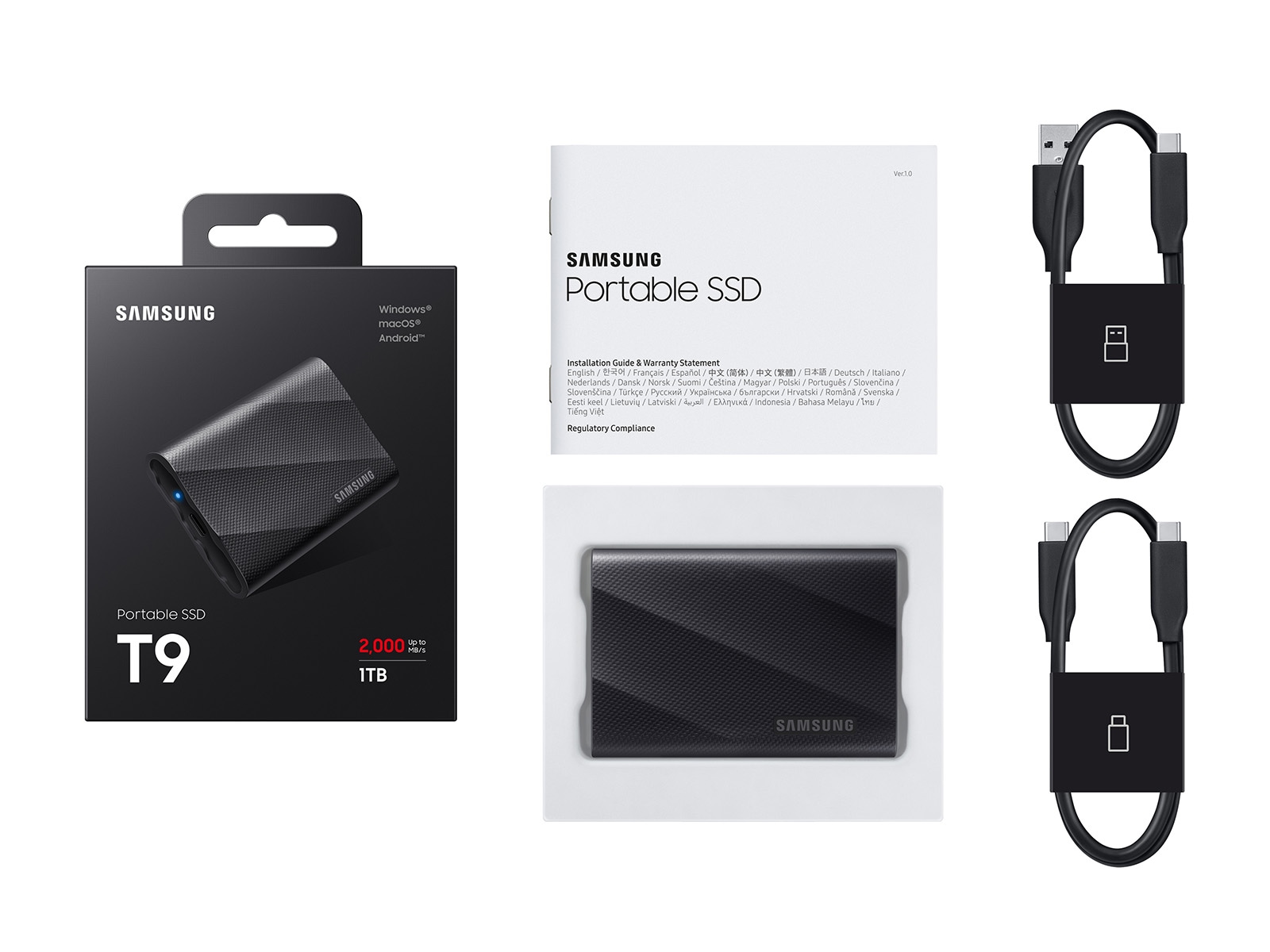 Thumbnail image of Portable SSD T9 1 TB USB 3.2 Gen 2x2 (Black)