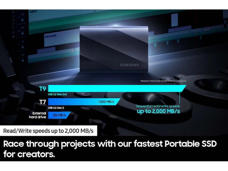 Thumbnail image of Portable SSD T9 1 TB USB 3.2 Gen 2x2 (Black)