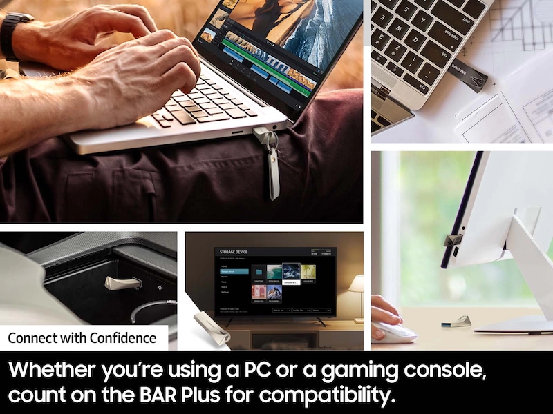 BAR Plus USB 3.2 Gen 1 Flash Drive Champagne Silver Champagne Silver