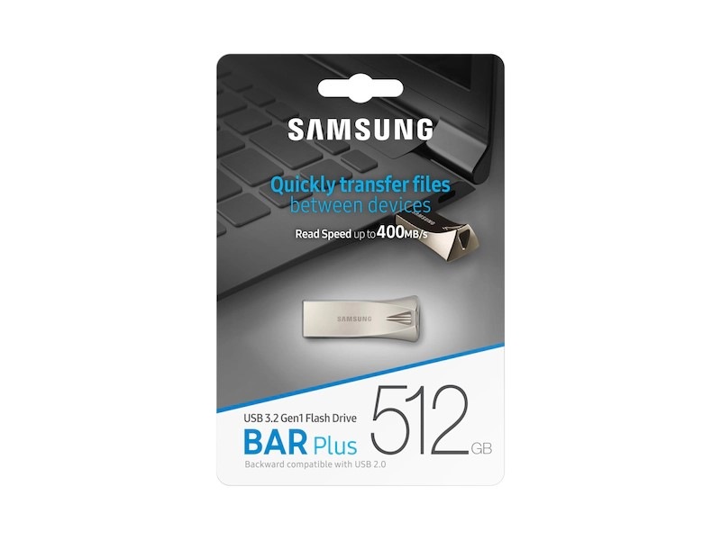 BAR Plus USB 3.2 Gen 1 Flash Drive Champagne Silver Champagne Silver