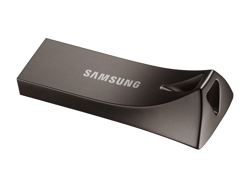 BAR Plus USB 3.2 Gen 1 Flash Drive Titan Gray Back Titanium Gray 