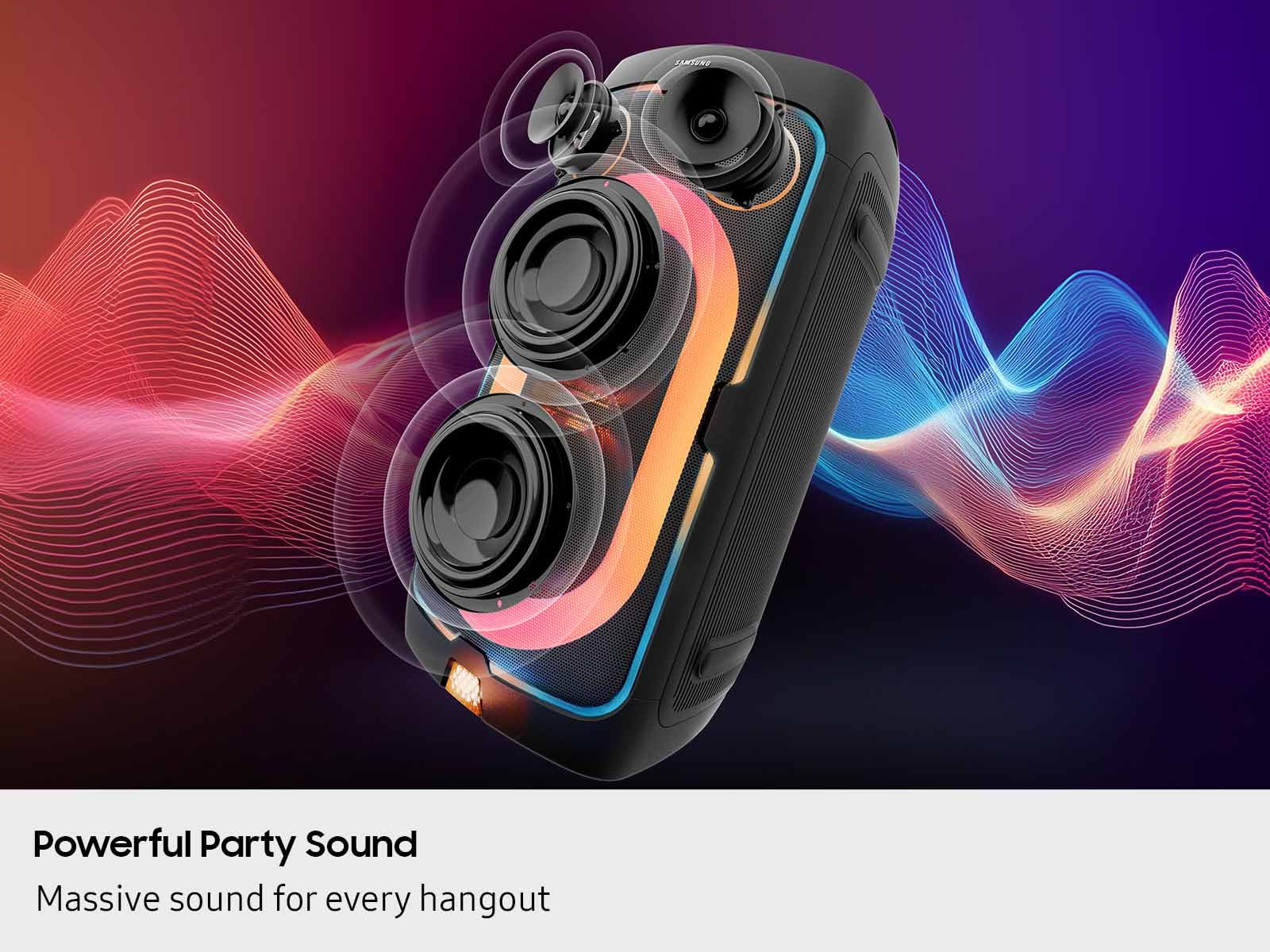 Sound Tower MX-ST40F 160 watts Party Speaker Powerful Party Sound Black