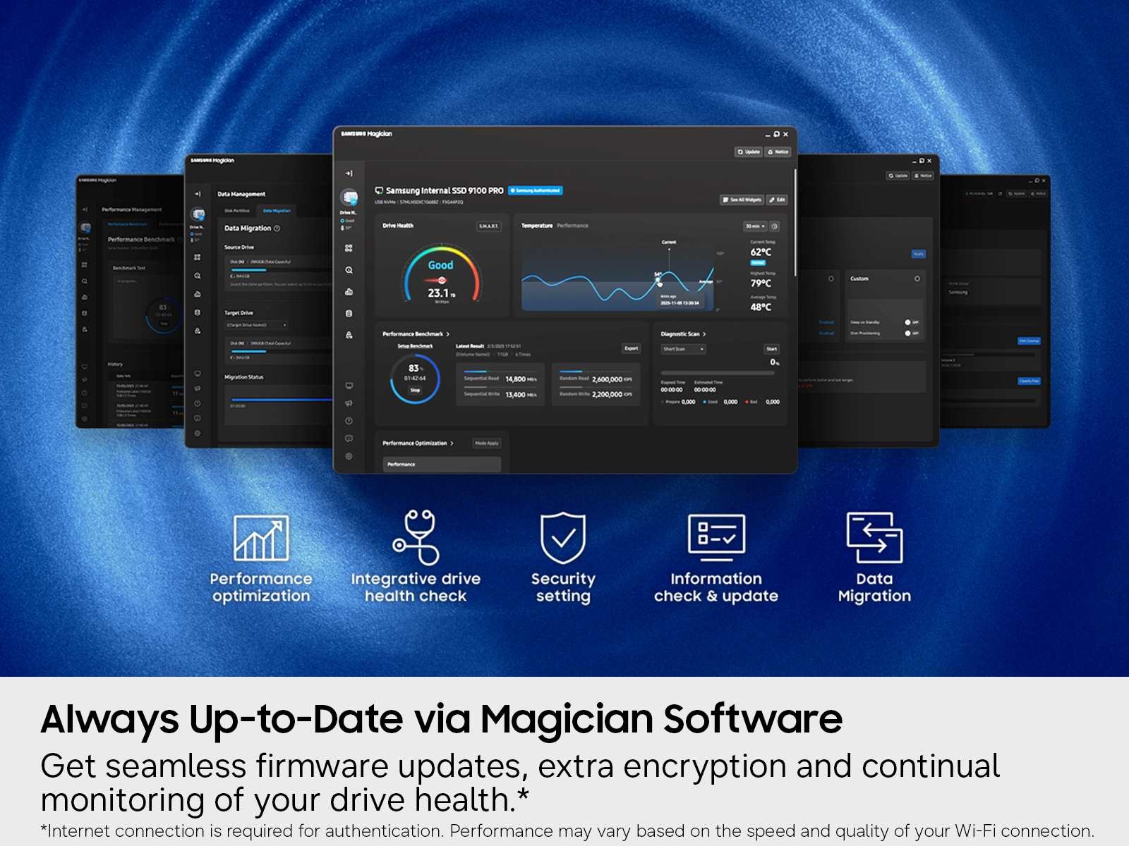 870 EVO 8TB SATA 2.5 inch SSD Black - Samsung Magician