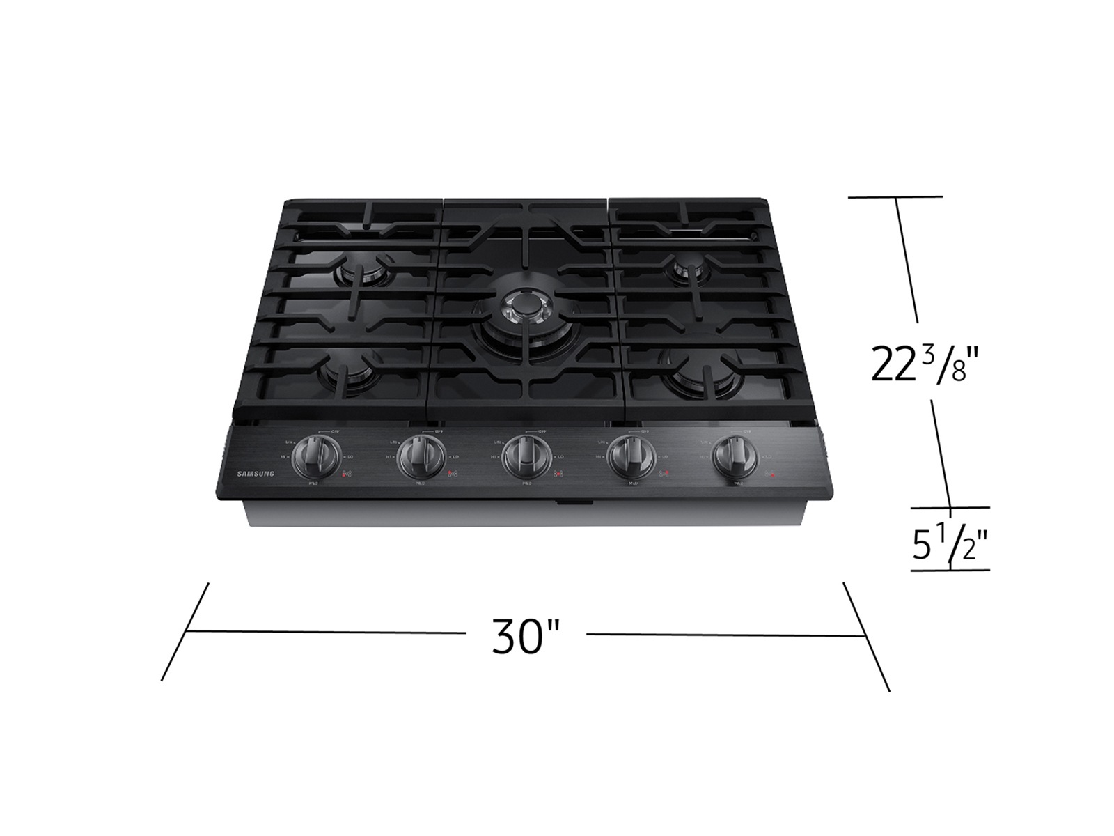 Gas Cooktop Black