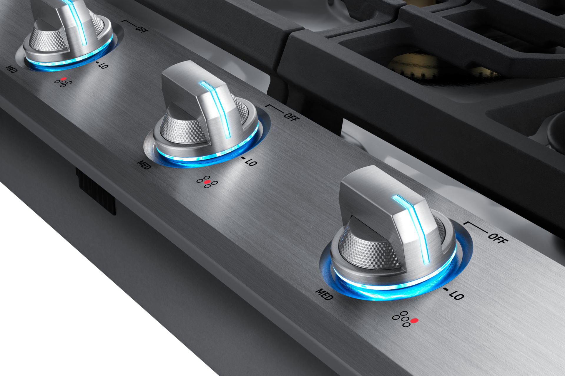 36” Smart Gas Cooktop with 22K BTU Dual Power Burner in Stainless Steel