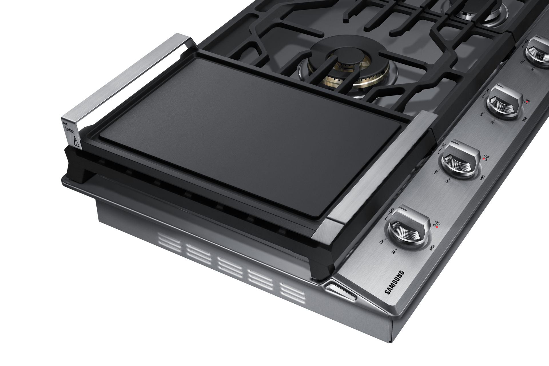 36” Smart Gas Cooktop with 22K BTU Dual Power Burner in Stainless Steel