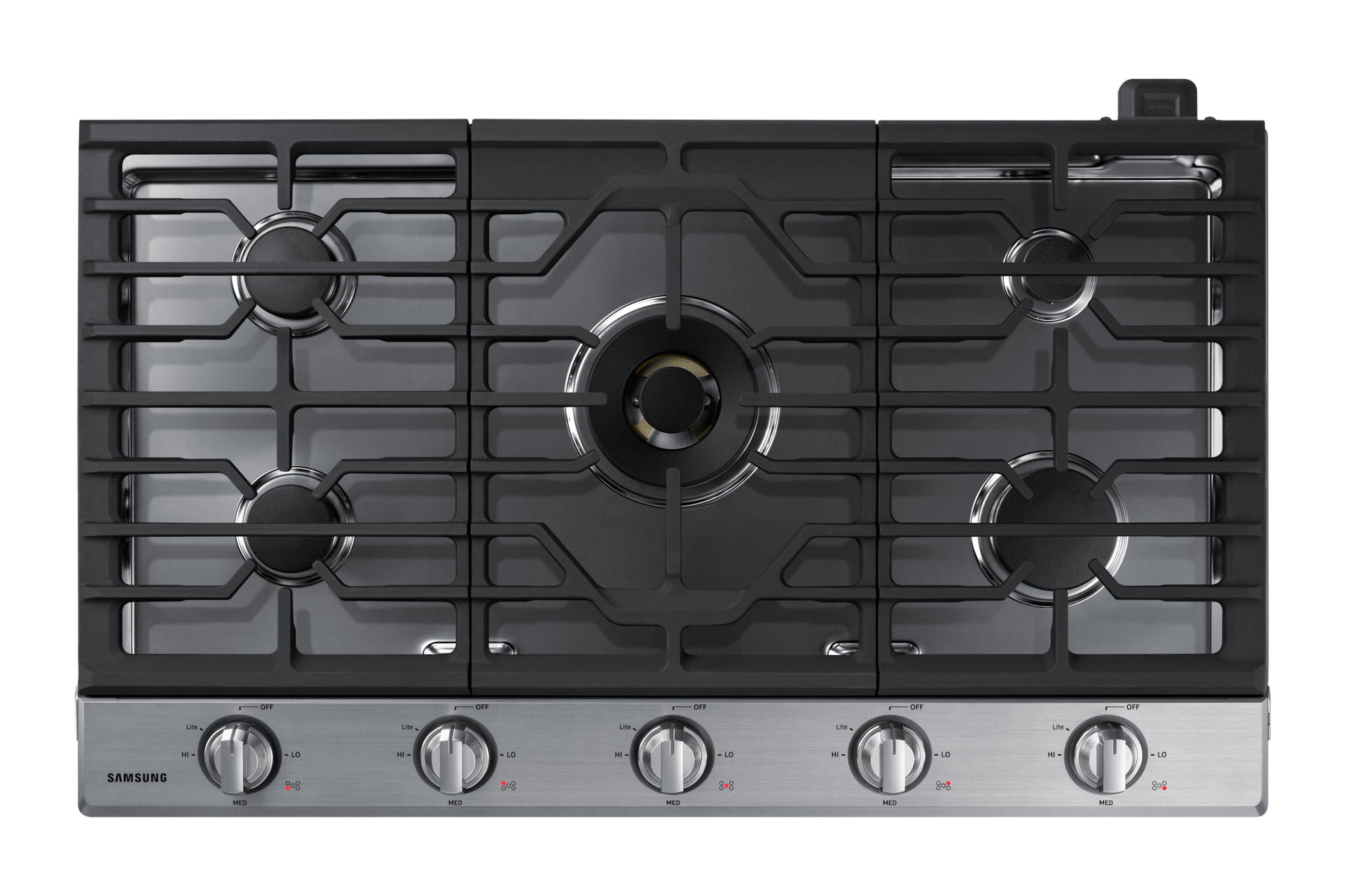 36” Smart Gas Cooktop with 22K BTU Dual Power Burner in Stainless Steel