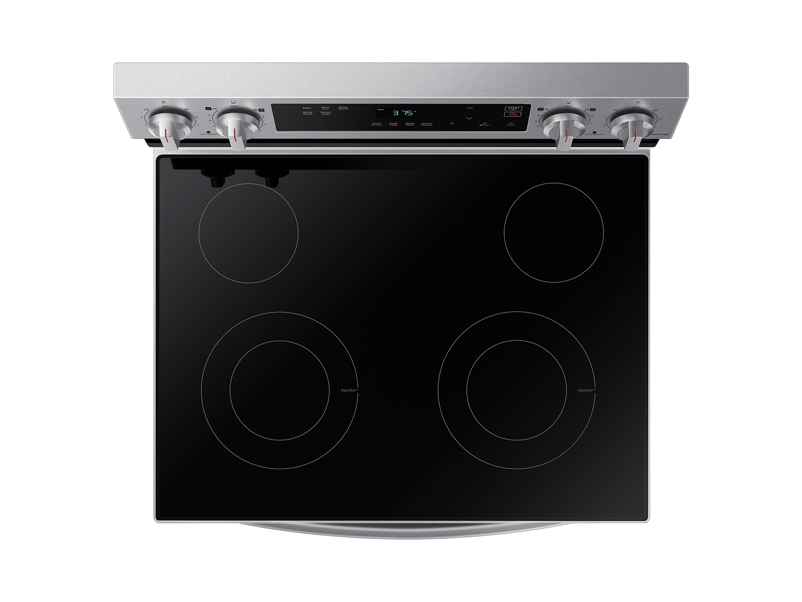 6.3 cu. ft. Smart Freestanding Electric Range with Steam Clean in Stainless Steel Silver