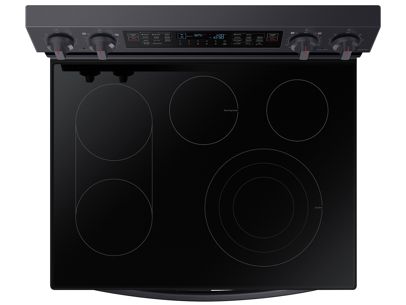 6.3 cu. ft. Smart Freestanding Electric Range with Flex Duo™, No-Preheat Air Fry &amp; Griddle in Black Stainless Steel Top1 Black 