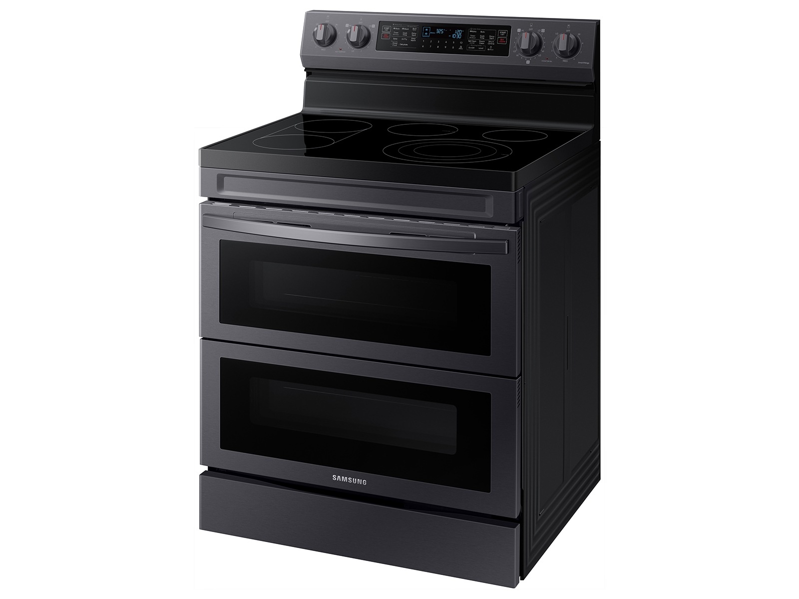 6.3 cu. ft. Smart Freestanding Electric Range with Flex Duo™, No-Preheat Air Fry &amp; Griddle in Black Stainless Steel Detail2 Black 
