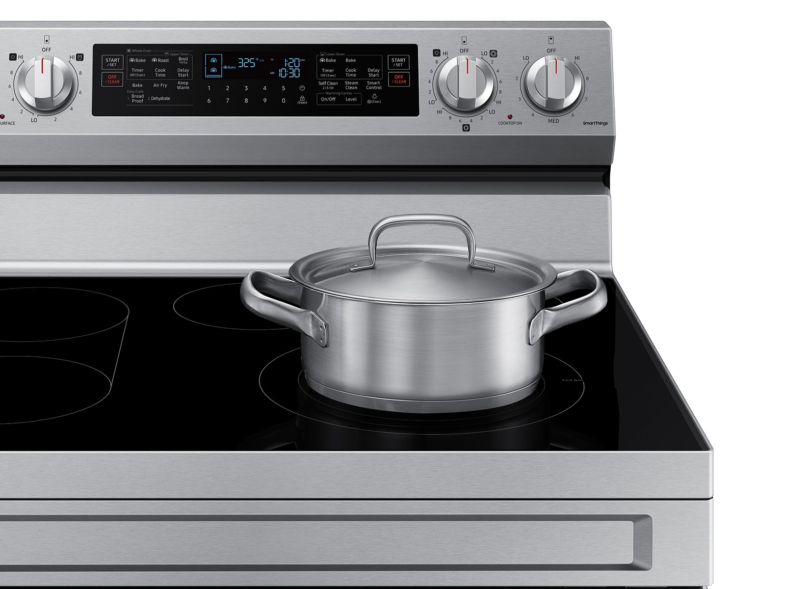 6.3 cu. ft. Smart Freestanding Electric Range with Flex Duo™, No-Preheat Air Fry & Griddle in Stainless Steel